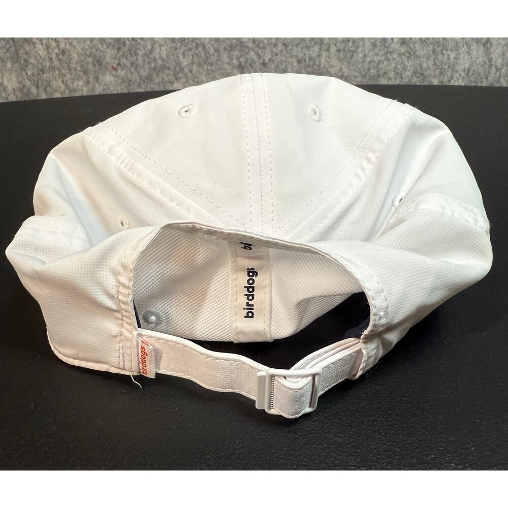 Bird Dogs White Adjustable Lightweight Strap Back Stretch Athleisure One Size - Picture 2 of 4